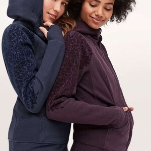lululemon athletica Navy and Plum Hooded Jackets